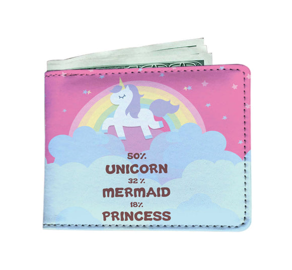 50% Unicorn 32% Mermaid 18% Princess Mens Wallet