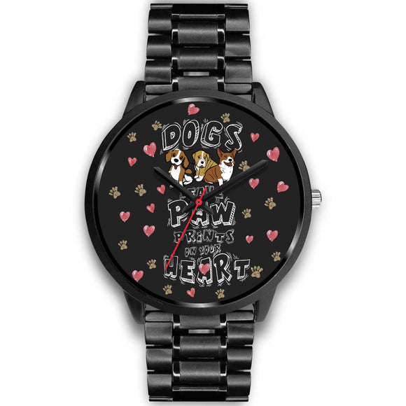 Dogs Leave Paw Prints On Your Heart Watch