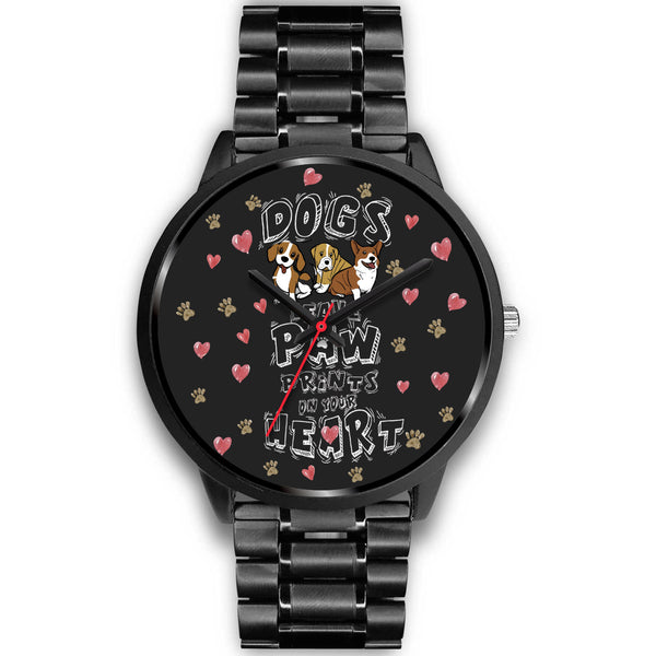 Dogs Leave Paw Prints On Your Heart Watch
