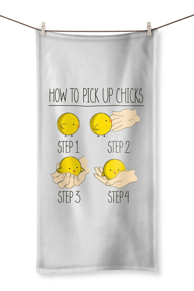How To Pick Up Chicks Beach Towel