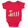Human Evolution By Aliens Baby Bodysuit