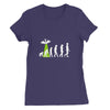 Human Evolution By Aliens Women's Fine Jersey T-Shirt