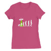 Human Evolution By Aliens Women's Fine Jersey T-Shirt