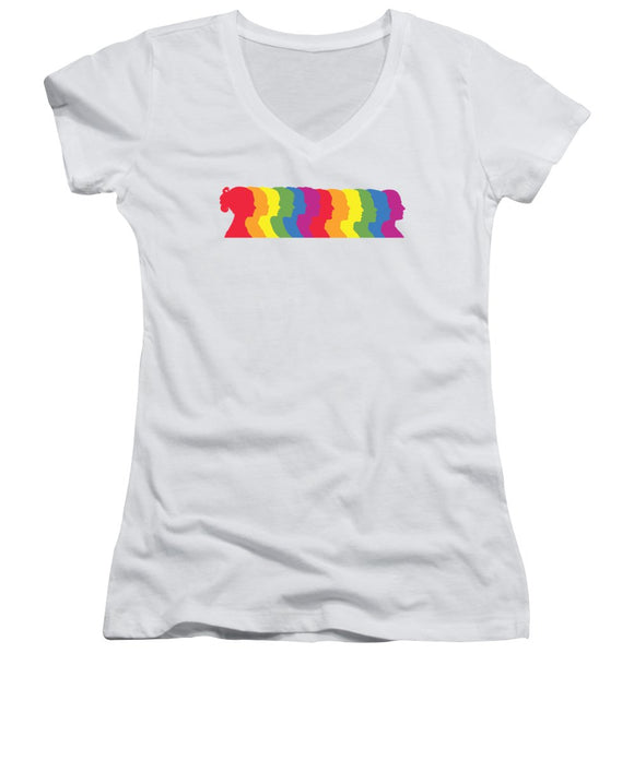 Lgbt People - Women's V-Neck (Athletic Fit)