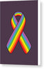 Lgbt Ribbon - Canvas Print