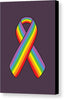 Lgbt Ribbon - Canvas Print