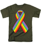 Lgbt Ribbon - Men's T-Shirt  (Regular Fit)