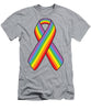 Lgbt Ribbon - Men's T-Shirt (Athletic Fit)