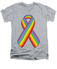 Lgbt Ribbon - Men's V-Neck T-Shirt