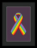 Lgbt Ribbon - Framed Print