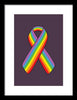Lgbt Ribbon - Framed Print