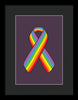 Lgbt Ribbon - Framed Print