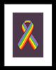 Lgbt Ribbon - Framed Print