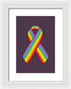 Lgbt Ribbon - Framed Print
