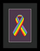 Lgbt Ribbon - Framed Print