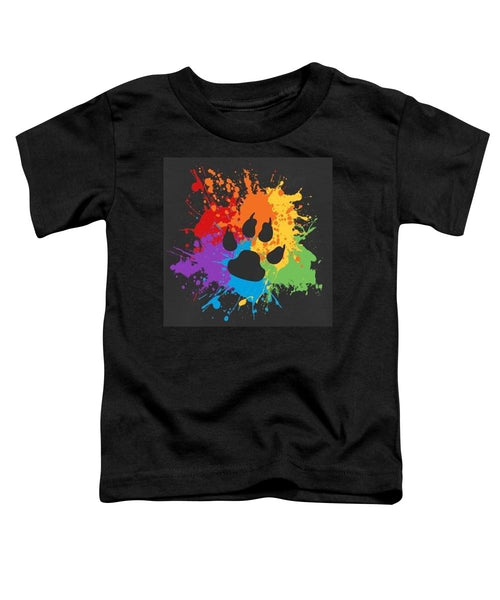 Pride Bear Paw - Toddler T-Shirt