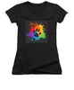 Pride Bear Paw - Women's V-Neck (Athletic Fit)