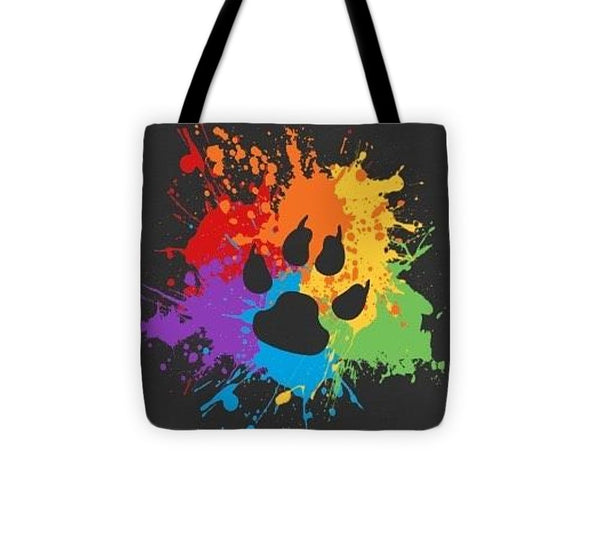 Pride Bear Paw - Tote Bag