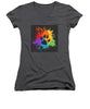 Pride Bear Paw - Women's V-Neck (Athletic Fit)