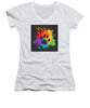 Pride Bear Paw - Women's V-Neck (Athletic Fit)