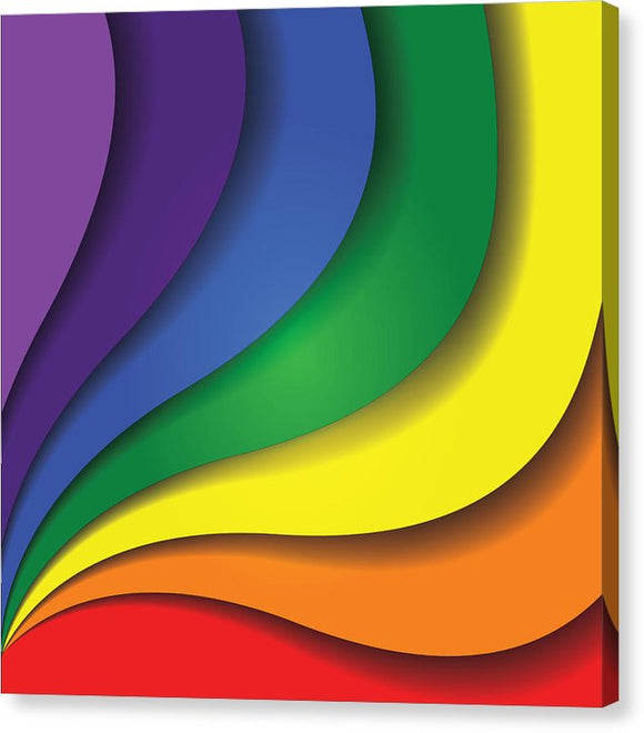 Rainbow Pride Swirl - Canvas Print