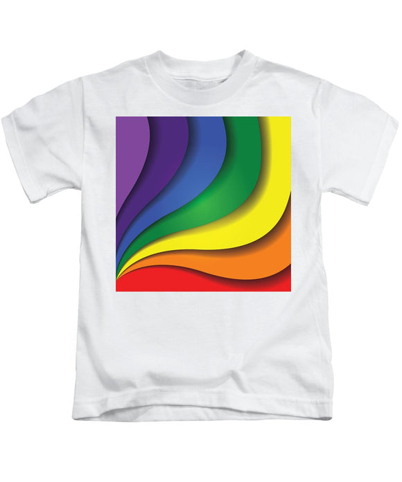 Rainbow Pride Swirl - Kids T-Shirt