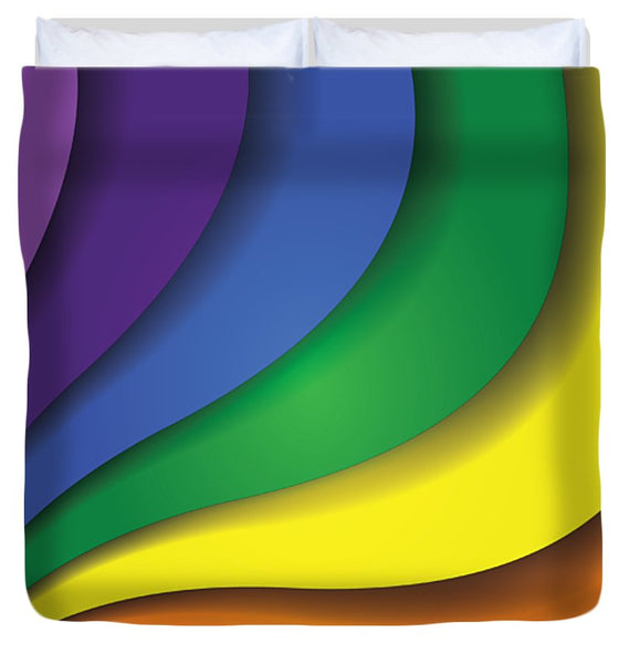 Rainbow Pride Swirl - Duvet Cover
