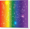 Rainbow Pride With Sparkles - Canvas Print