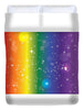 Rainbow Pride With Sparkles - Duvet Cover