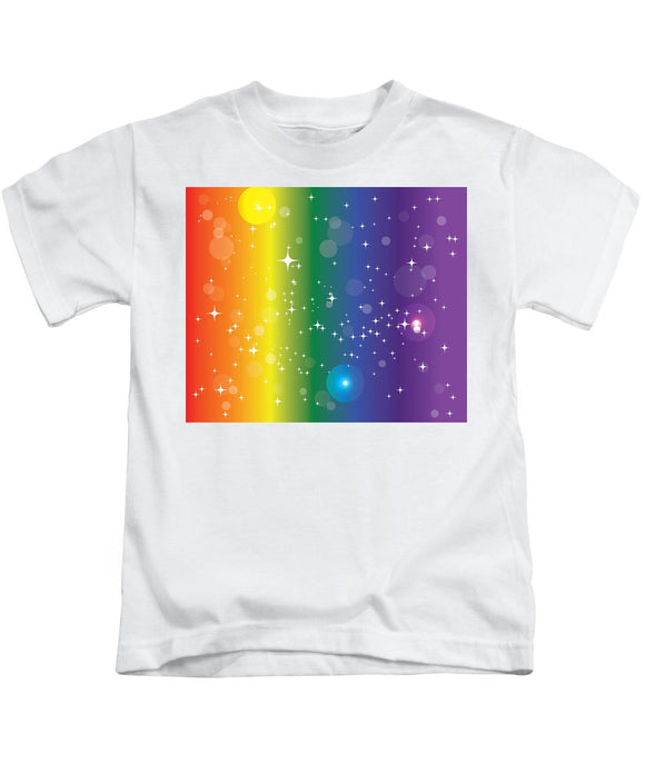 Rainbow Pride With Sparkles - Kids T-Shirt