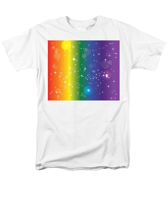 Rainbow Pride With Sparkles - Men's T-Shirt  (Regular Fit)