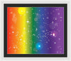 Rainbow Pride With Sparkles - Framed Print