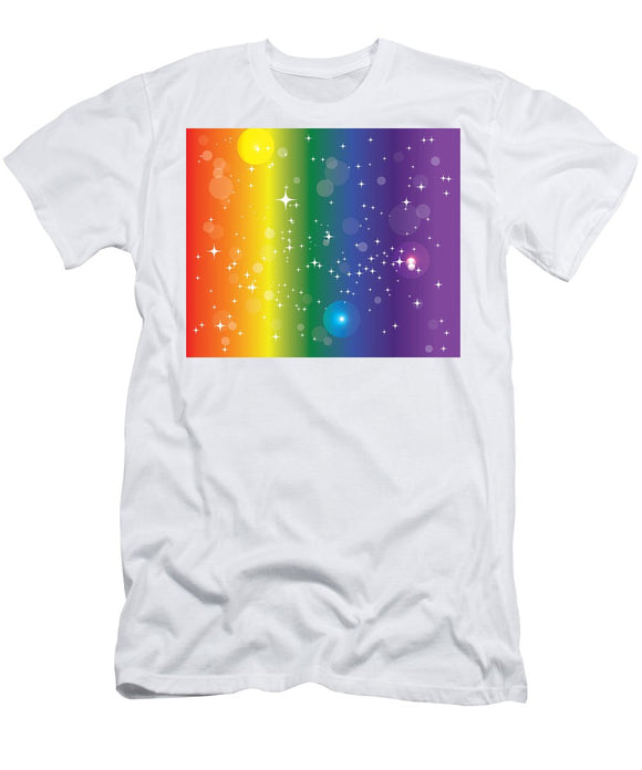 Rainbow Pride With Sparkles - Men's T-Shirt (Athletic Fit)