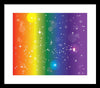 Rainbow Pride With Sparkles - Framed Print