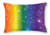 Rainbow Pride With Sparkles - Throw Pillow