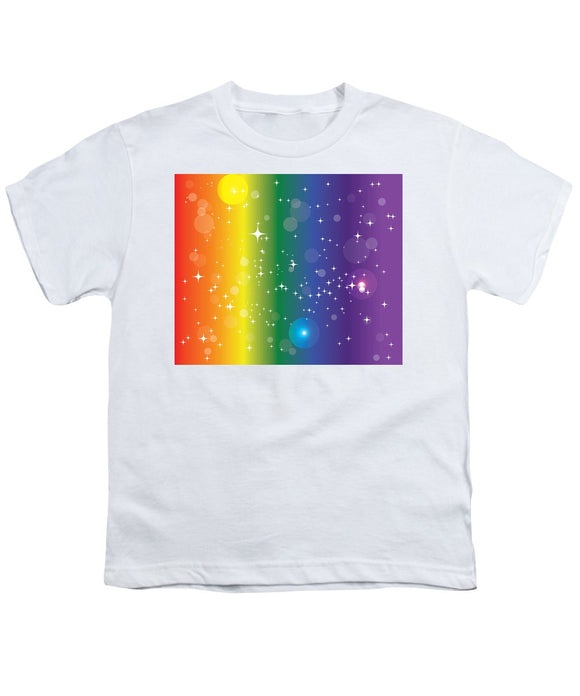 Rainbow Pride With Sparkles - Youth T-Shirt