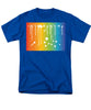 Rainbow Pride With White Paint Splodges - Men's T-Shirt  (Regular Fit)