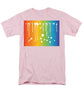 Rainbow Pride With White Paint Splodges - Men's T-Shirt  (Regular Fit)