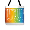 Rainbow Pride With White Paint Splodges - Tote Bag