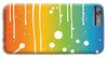 Rainbow Pride With White Paint Splodges - Phone Case