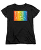 Rainbow Pride With White Paint Splodges - Women's T-Shirt (Standard Fit)