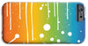 Rainbow Pride With White Paint Splodges - Phone Case