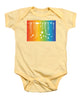 Rainbow Pride With White Paint Splodges - Baby Onesie