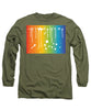 Rainbow Pride With White Paint Splodges - Long Sleeve T-Shirt
