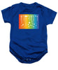 Rainbow Pride With White Paint Splodges - Baby Onesie
