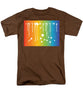 Rainbow Pride With White Paint Splodges - Men's T-Shirt  (Regular Fit)