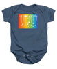 Rainbow Pride With White Paint Splodges - Baby Onesie