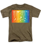 Rainbow Pride With White Paint Splodges - Men's T-Shirt  (Regular Fit)