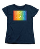 Rainbow Pride With White Paint Splodges - Women's T-Shirt (Standard Fit)