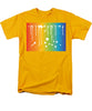 Rainbow Pride With White Paint Splodges - Men's T-Shirt  (Regular Fit)